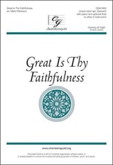 Great Is Thy Faithfulness Unison choral sheet music cover